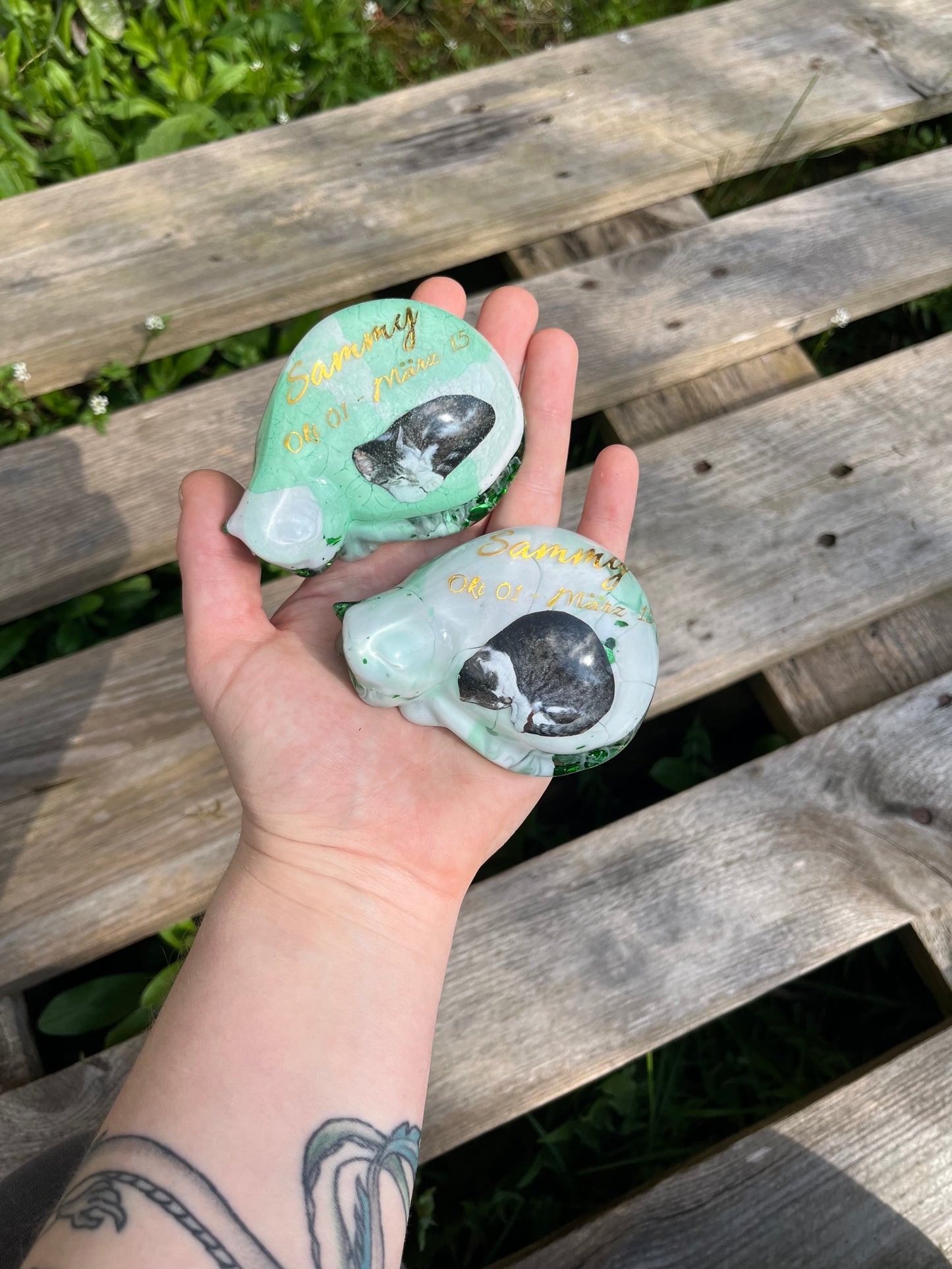 Katze liegend