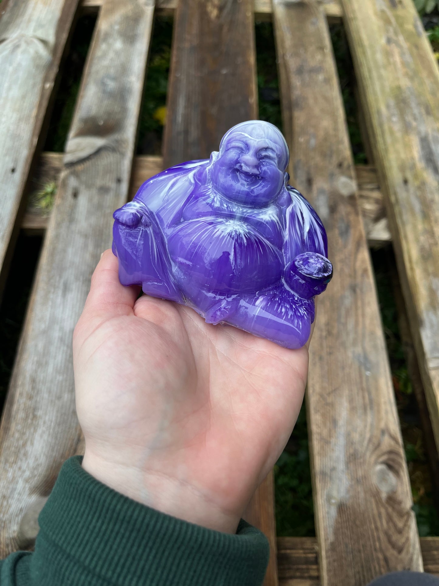 Buddha - lila/weiß 🎆✨