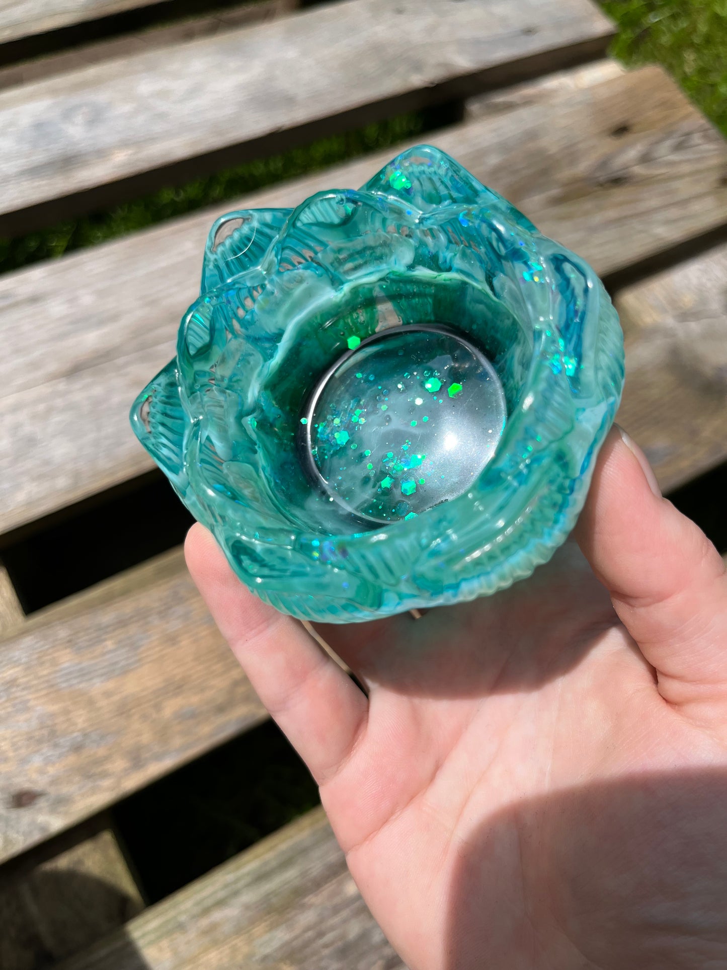 🩵💚Teelichthalter