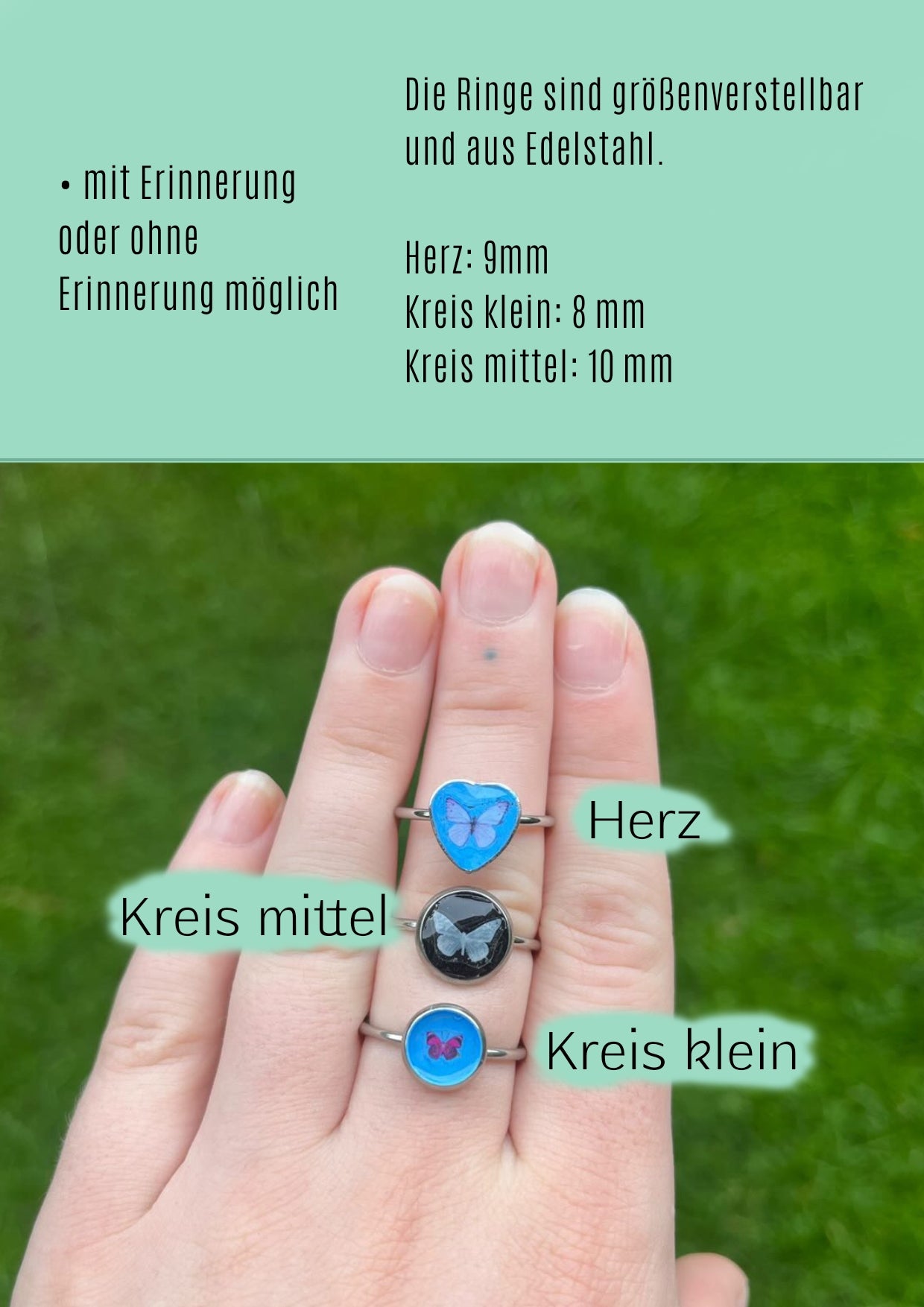 Ring - größenverstellbar/ Edelstahl