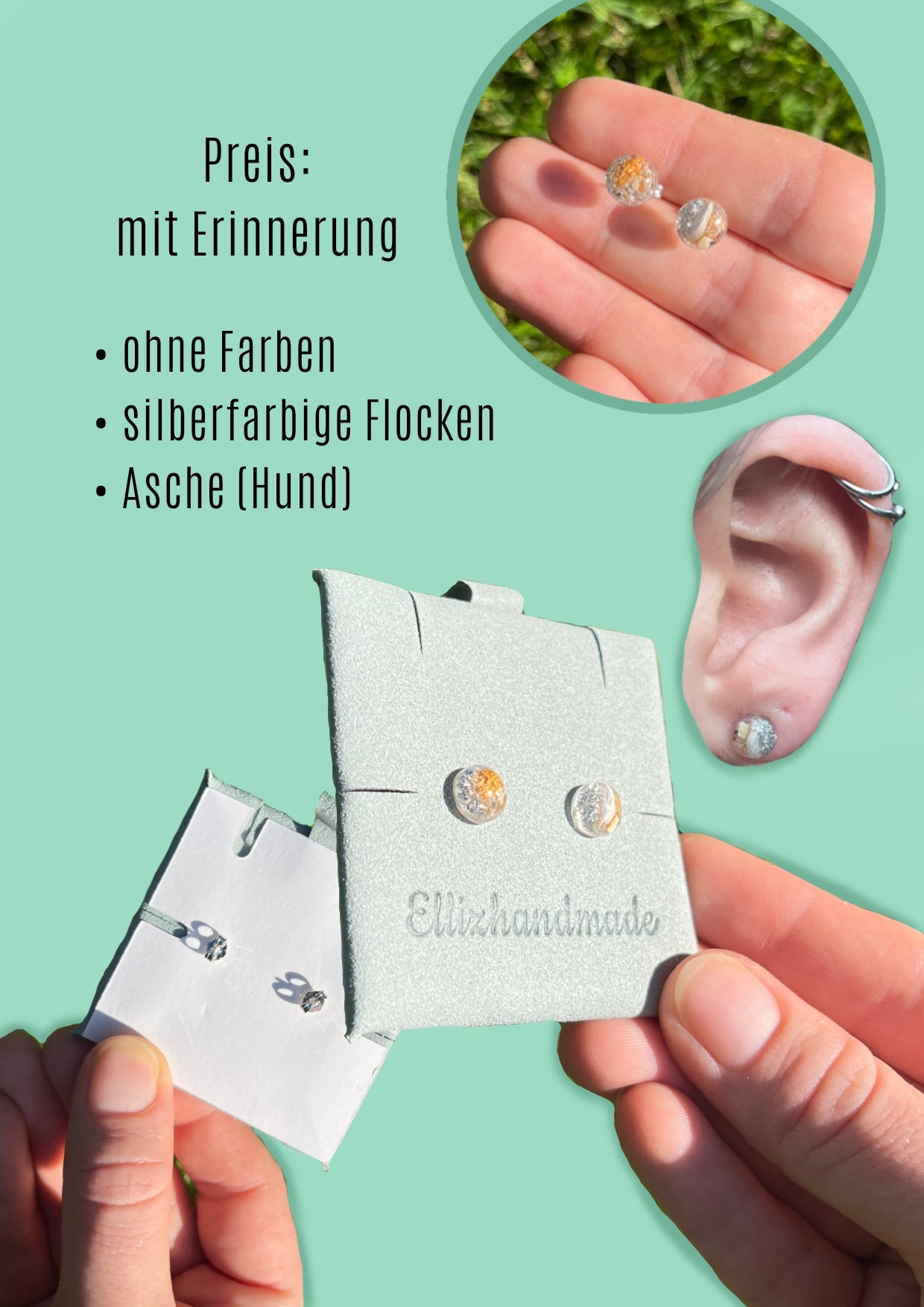 Ohrstecker klein/ echt Silber