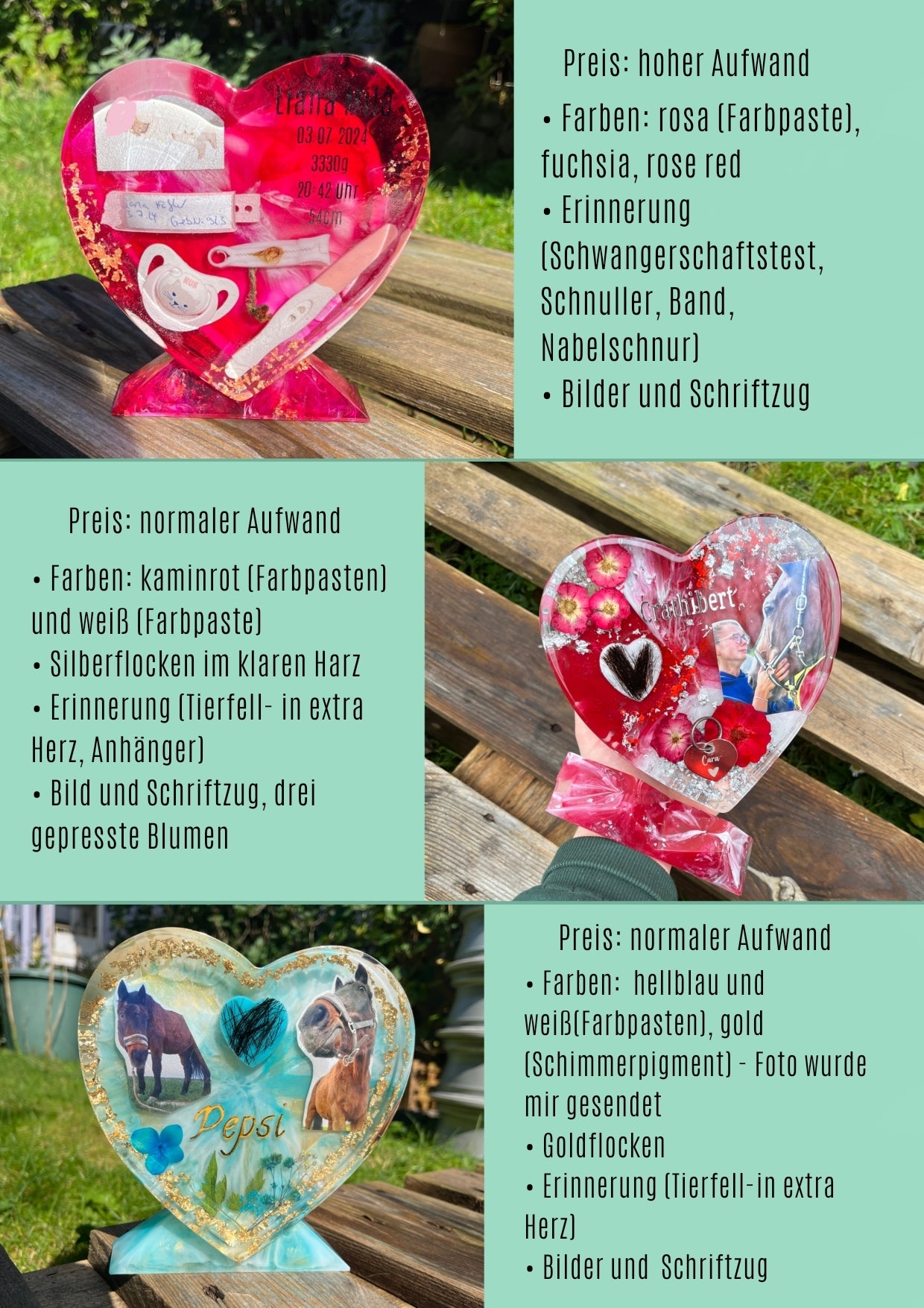 Großes Herz - dick mit Sockel