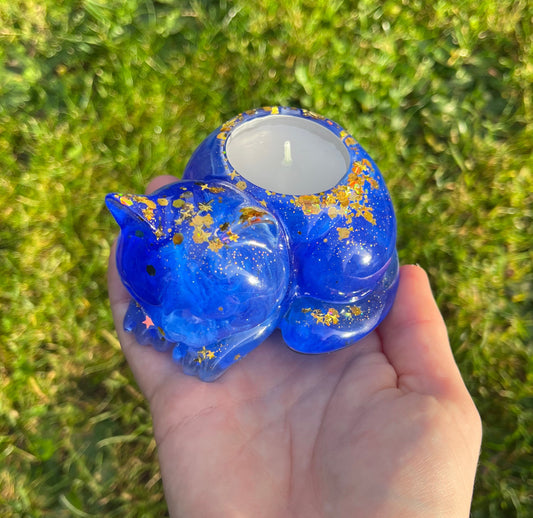 Teelichthalter Katze Midnight