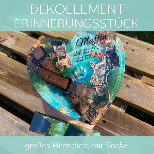 Großes Herz - dick mit Sockel