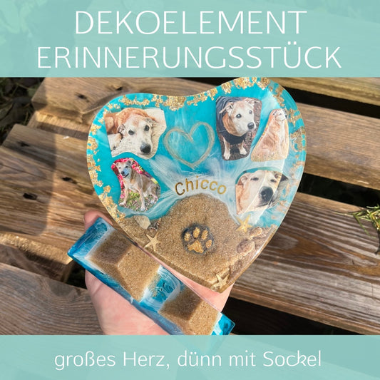 Großes Herz dünn