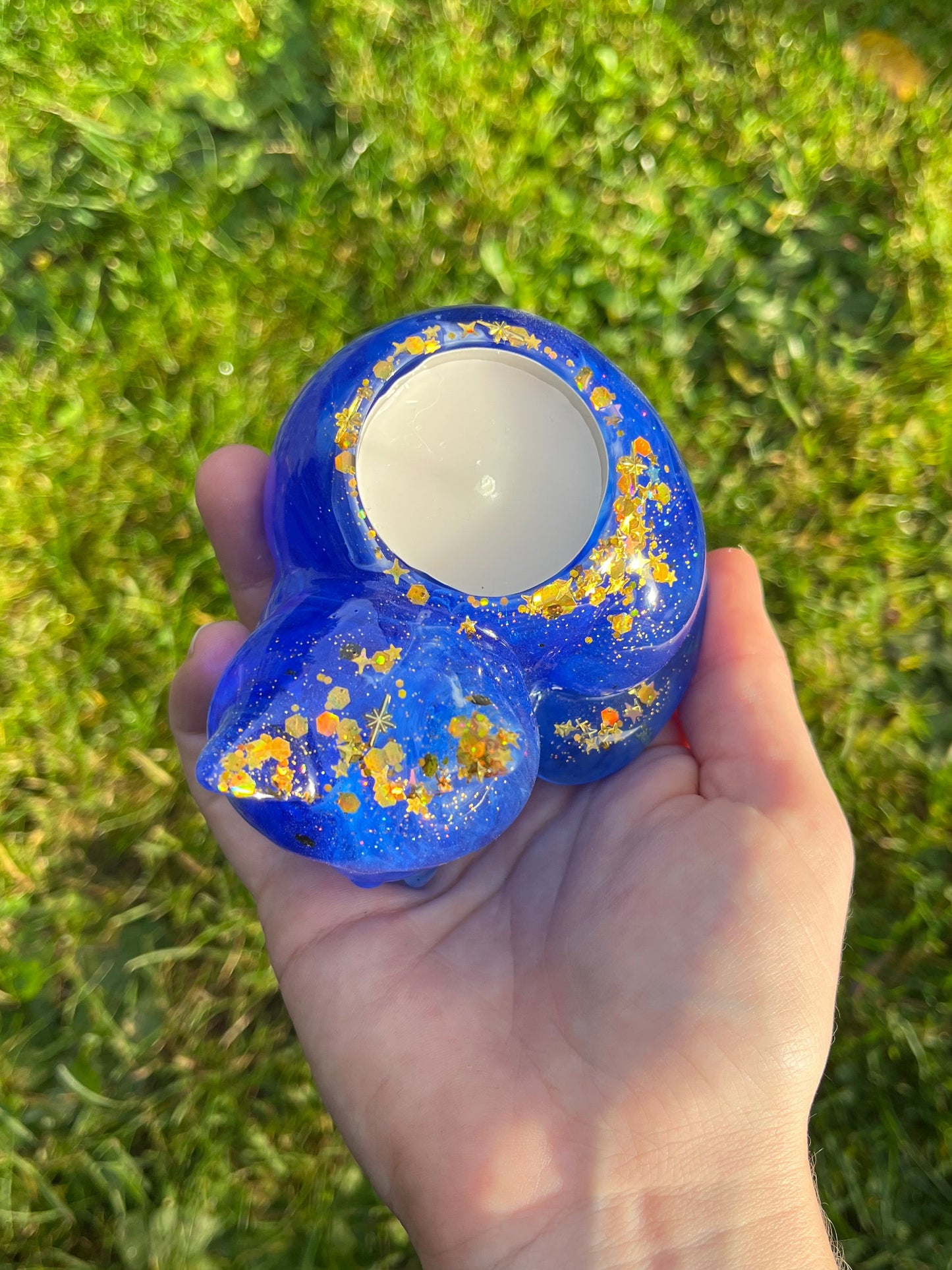 Teelichthalter Katze Midnight