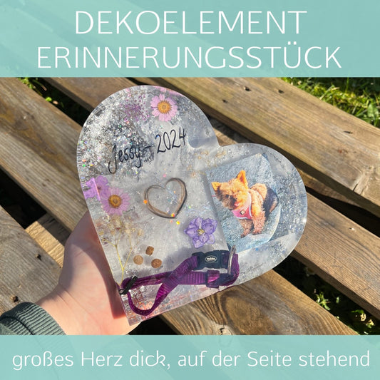 Titelbild - Erinnerungsstück Herz groß Seite stehend