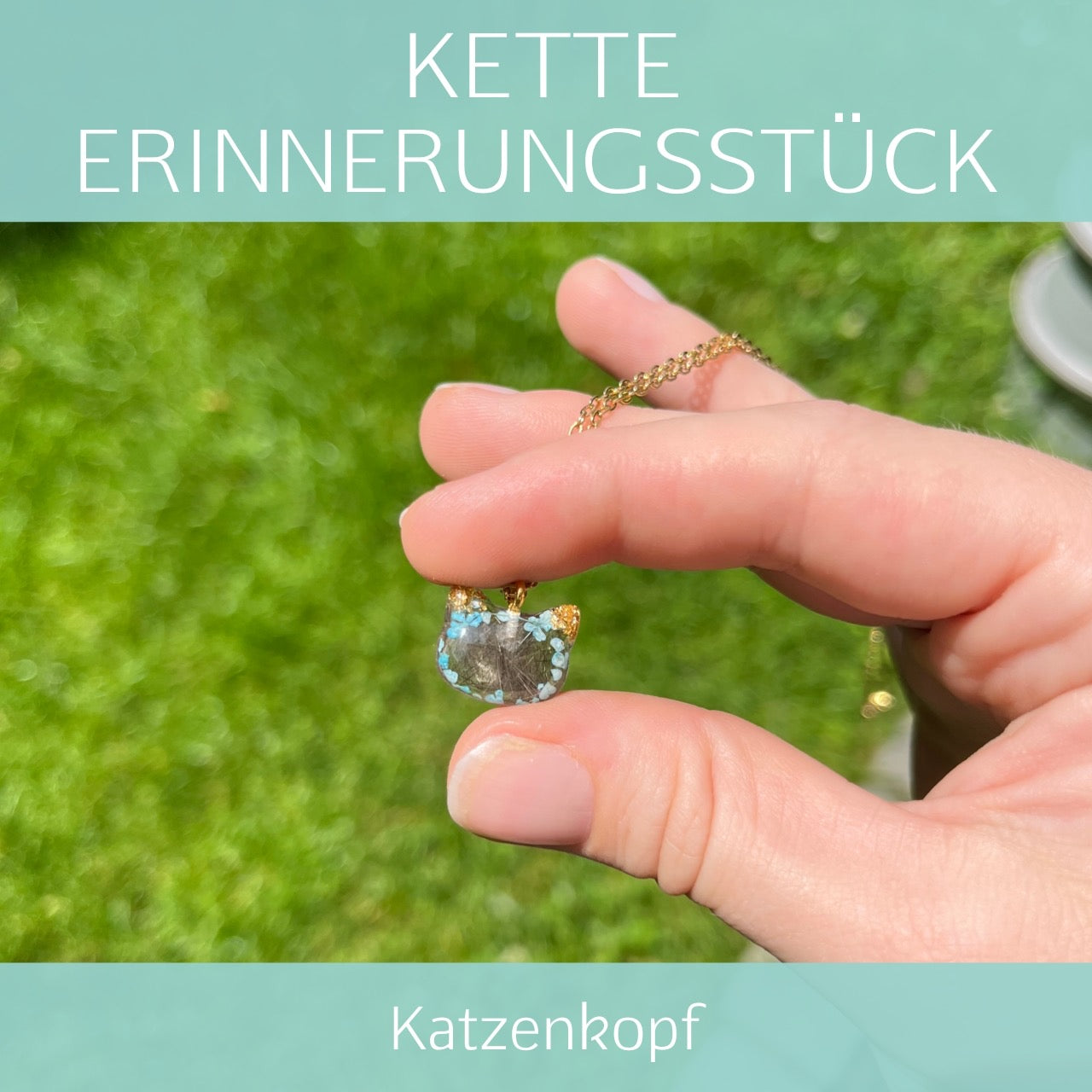 Katzenkopf/ Edelstahlkette