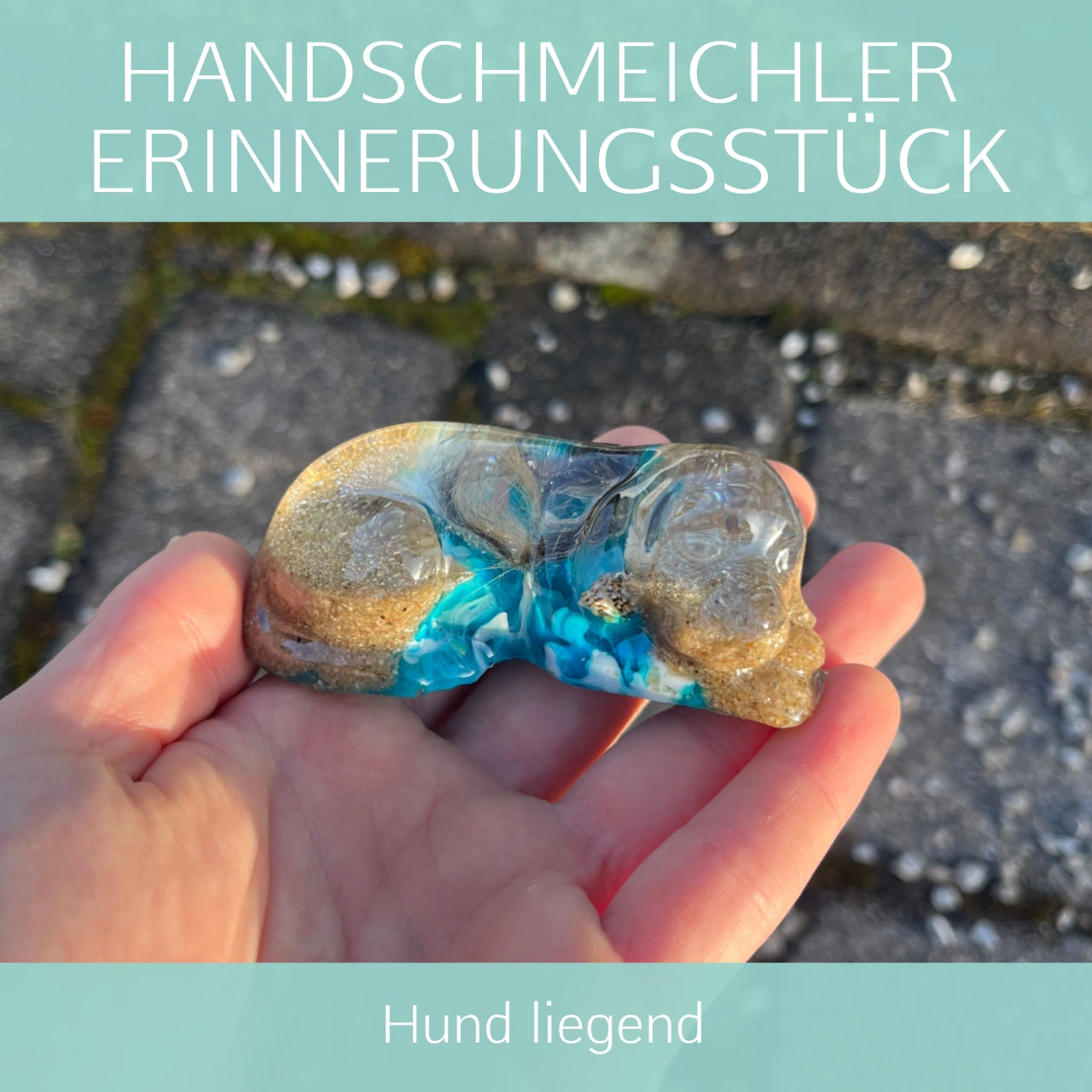 Hund liegend