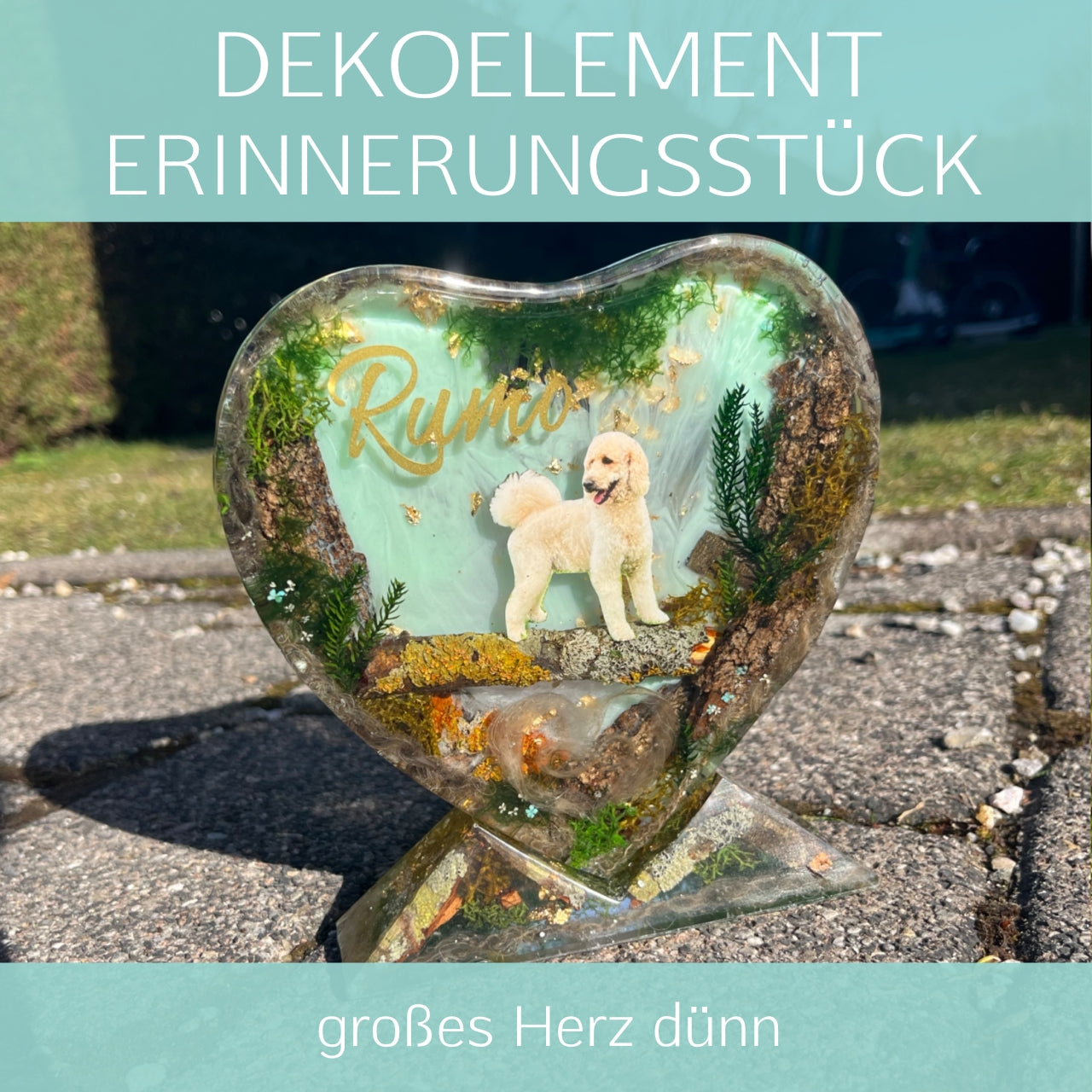 Großes Herz dünn